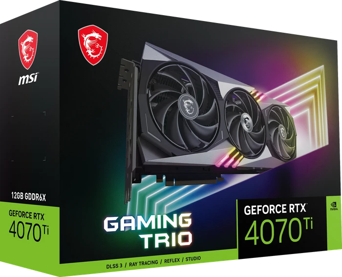 MSI GeForce RTX 4070 Ti Gaming Trio 12G, 12GB GDDR6X, HDMI, 3x DP