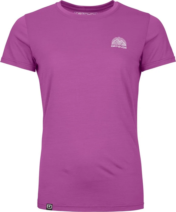 Ortovox 120 Cool Tec Mountain Stripe Funktionsshirt kurzarm violet vibe (Damen)