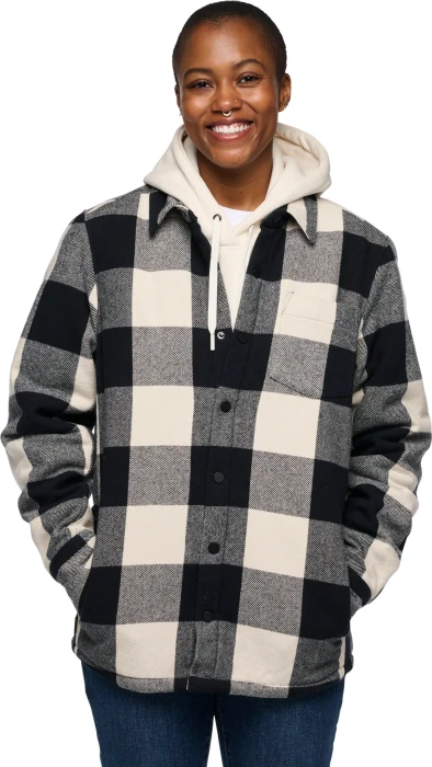 Black Diamond Project Lined Flannel Hemd langarm black/off white plaid (Damen)