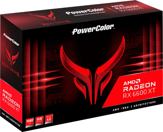 PowerColor Red Devil Radeon RX 6600 XT, 8GB GDDR6, HDMI, 3x DP