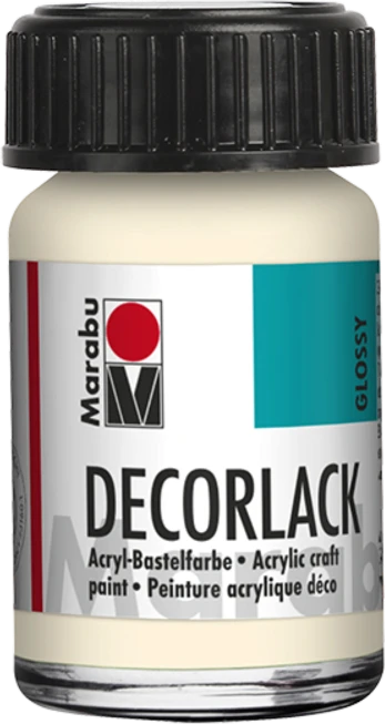 Marabu Decorlack Acryl Acrylfarbe, elfenbein, 15ml