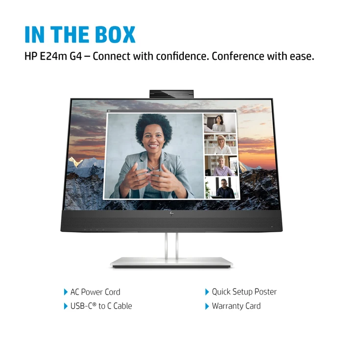 HP E24m G4, 5 Jahre Garantie, 23.8"