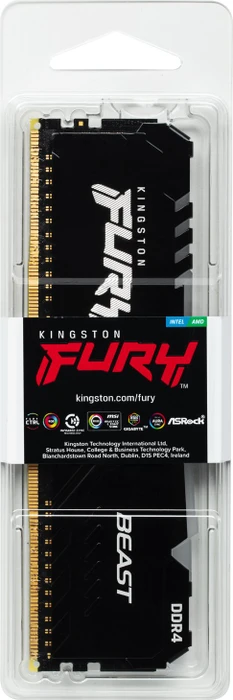 Kingston FURY Beast RGB UDIMM 32GB, DDR4-3200, CL16-20-20, 2RX8