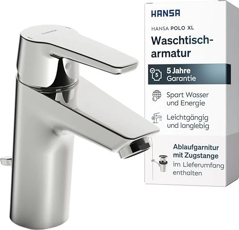 Hansa HansaPolo XL Einhand-Waschtischbatterie chrom