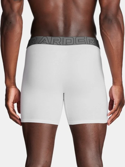 Under Armour Performance Cotton Boxerjock 3er Boxer Briefs white/steel (Herren)