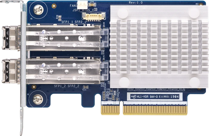 QNAP QXG-16G2FC, 2x SFP+, 2x LC-Duplex, PCIe 3.0 x8, Bundle