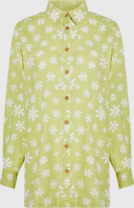 O'Neill Beach Vintage Long Hemd langarm green daisyline (Damen)