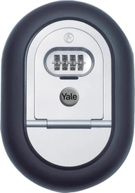 Yale Schlüsselkasten Outdoor Y500, silber/schwarz, mechanische Zahlenkombination