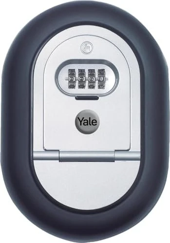 Yale Schlüsselkasten Outdoor Y500, silber/schwarz, mechanische Zahlenkombination