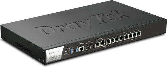 DrayTek Vigor 3910 Rackmount Gigabit Router, 10x RJ-45, 2x SFP+
