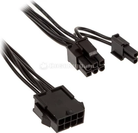 Kolink 4/8-Pin ATX12V Buchse auf 6/8-Pin PCIe Stecker, Adapterkabel, 35cm (ZUAD-894)