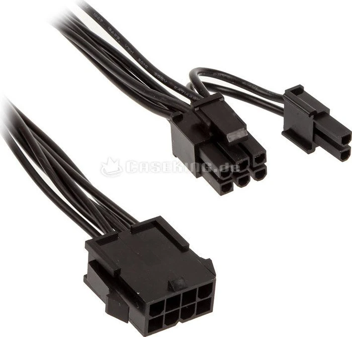 Kolink 4/8-Pin ATX12V Buchse auf 6/8-Pin PCIe Stecker, Adapterkabel, 35cm