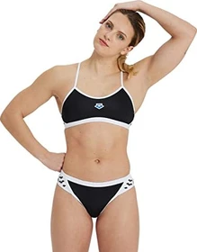 Arena Icons Bikini-Set schwarz/weiß (Damen)