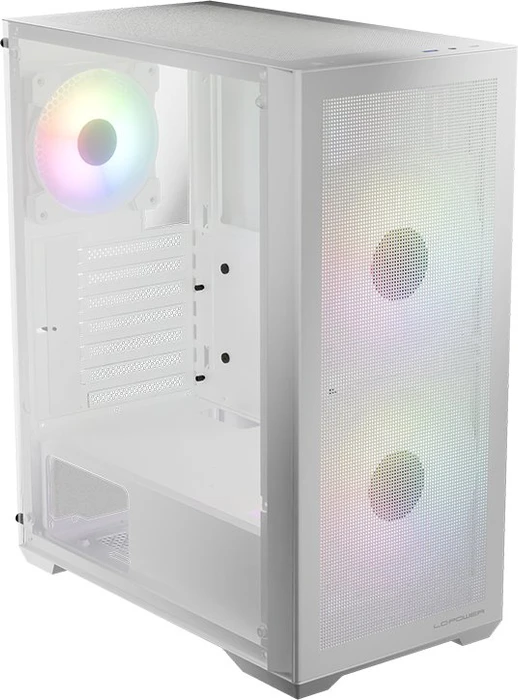 LC-Power Gaming 717W Meshwork_L Light, weiß, Glasfenster