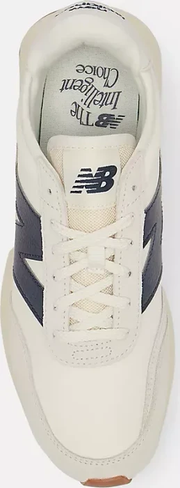 New Balance 370 sea salt/nb navy