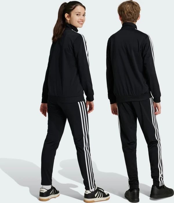 adidas Essentials 3-Streifen Tiberio Trainingsanzug black/bright red/white (Junior)