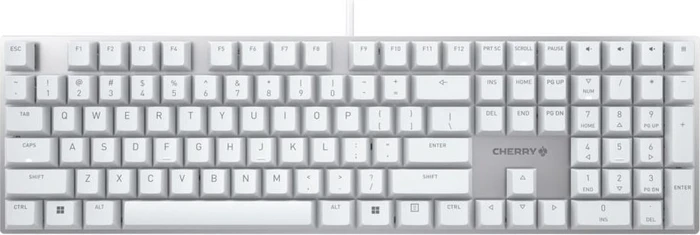 Cherry KC 200 MX, silber/weiß, MX2A BROWN, USB, US