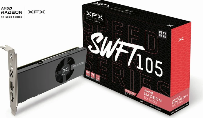 XFX Speedster SWFT 105 Radeon RX 6400, 4GB GDDR6, HDMI, DP