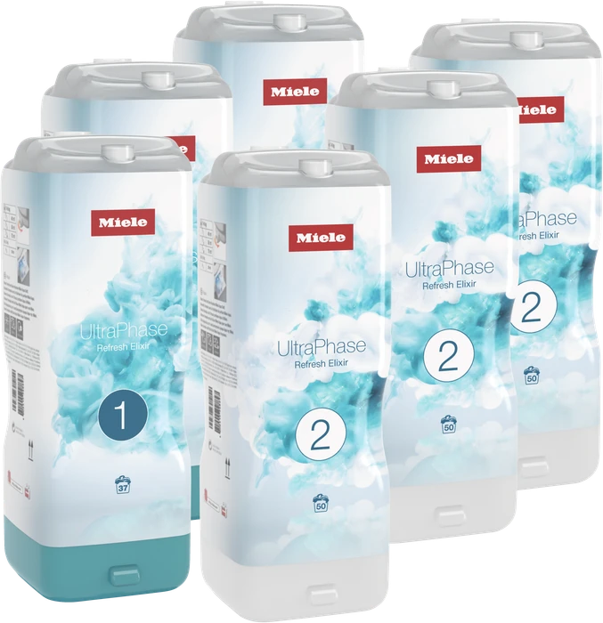 Miele Set UltraPhase Refresh Elixir 1 & 2 (6 Flakons) - Halbjahresvorrat