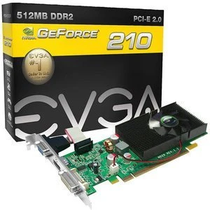 EVGA GeForce 210, 512MB DDR2, VGA, DVI, HDMI