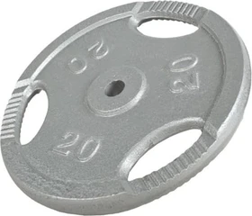 Gorilla Sports Gusseisen Gripper Hantelscheibe 20kg