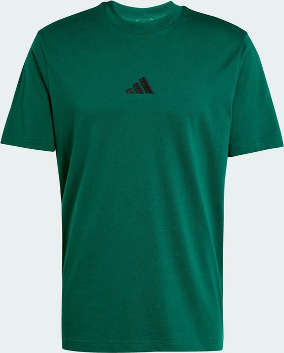 adidas Essentials Small Logo Single Jersey T-Shirt kurzarm collegiate green/black (Herren)