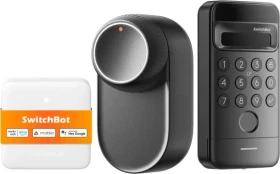 SwitchBot Lock Ultra Vision, inkl. Hub Mini und Keypad, schwarz