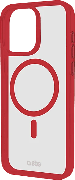 SBS Mobile Mag Frame Case für Apple iPhone 16 Pro Max rot