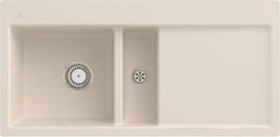 Villeroy & Boch Subway 60 flat flächenbündig Becken links ivory