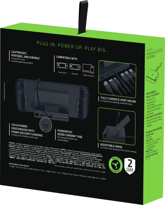 Razer Handheld Dock Chroma, USB-C 3.0 [Stecker]