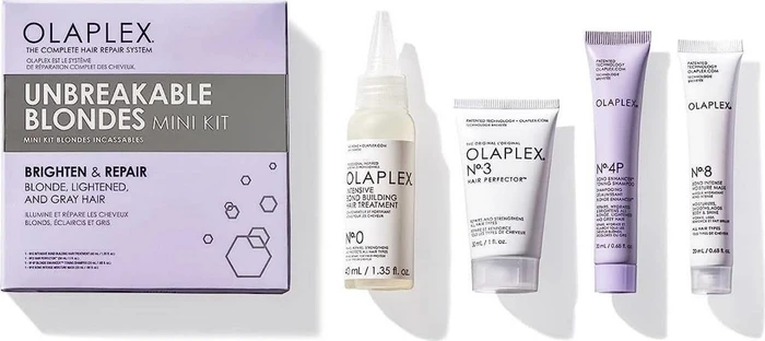 Olaplex Unbreakable Blondes Kit Behandlung 30ml + 40ml + Shampoo 20ml + Maske 20ml Geschenkset
