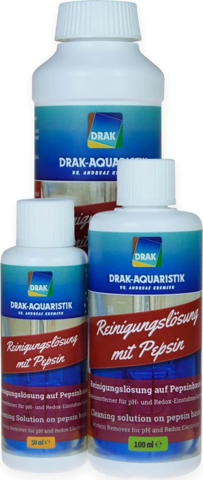 DRAK-Aquaristik Reinigungslösung auf Pepsinbasis, Proteinentferner, 100ml