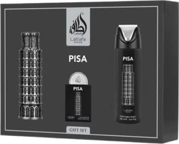 Lattafa Pride Pisa EdP 100ml + EdP 20ml + Deo Spray 200ml Duftset