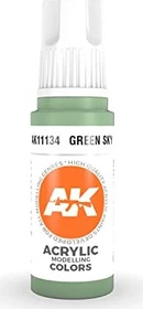 AK-Interactive 3rd Gen Acrylic Colors Acrylic Modelling Colors green sky, 17ml
