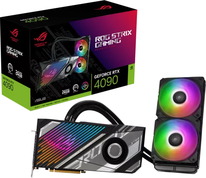 ASUS ROG Strix LC GeForce RTX 4090, ROG-STRIX-LC-RTX4090-24G-GAMING, 24GB GDDR6X, 2x HDMI, 3x DP