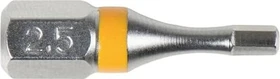 KS Tools TORSIONpower Innensechskant Bit 1/4", 2.5x25mm, 1 Stück
