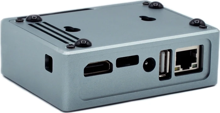 KKSB Aluminiumgehäuse für Odroid XU4, grau/schwarz