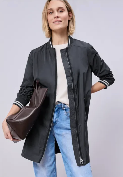 Street One Langer Blouson Jacke skyfall blue (Damen)