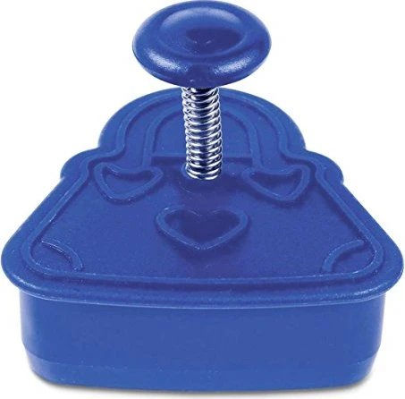 Städter Präge-Ausstecher mit Auswerfer Handtasche 5cm blau