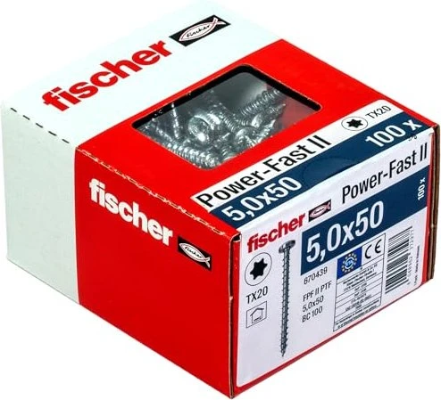 fischer Spanplattenschraube PowerFast FPF II PTF BC