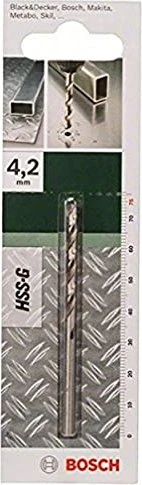 Bosch DIY HSS-G Spiralbohrer, 4.2x43x75mm, 1 Stück