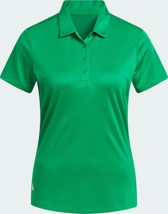 adidas Solid Performance Short Sleeve Poloshirt kurzarm grün (Damen) (IN9919) – Bild 4 von 4