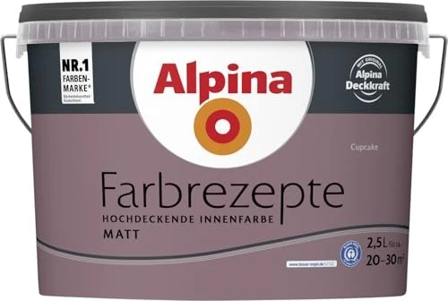 Alpina Farben Farbrezepte Innenfarbe cupcake matt, 2.5l