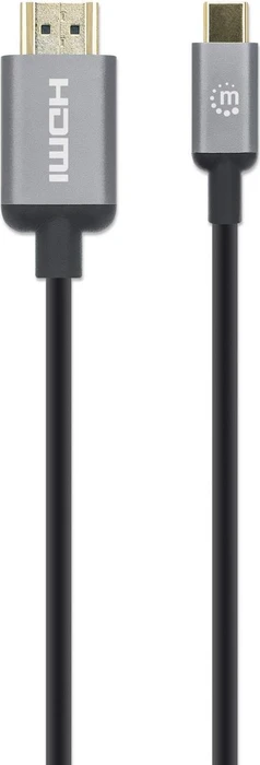 Manhattan USB-C 3.1 [Stecker] auf HDMI [Stecker] 4K 60Hz Adapterkabel schwarz, 1m
