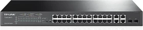 TP-Link T1500 JetStream Rackmount Smart Switch, 26x RJ-45, 2x RJ-45/SFP, 180W PoE+ (T1500-28PCT (TL-SL2428P))