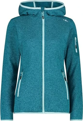 CMP Knit Tech Fleece Hoody Jacke acqua/teal (Damen)