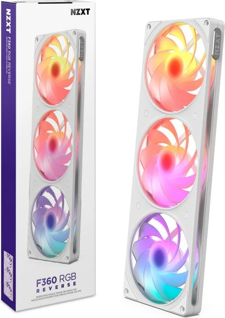 NZXT F360 RGB Reverse, weiß, 3x 120mm