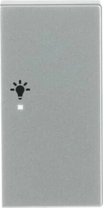 Busch-Jaeger Wippe 2-fach mit Symbol "Licht", alusilber