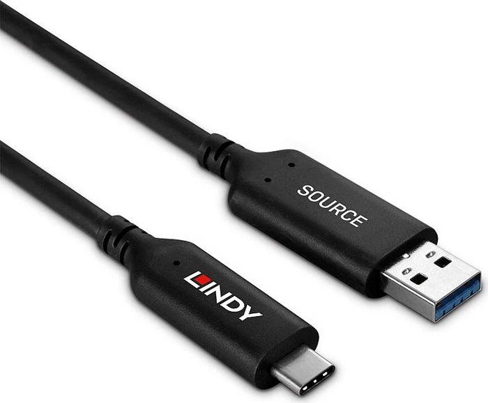 Lindy USB 3.0 Adapterkabel, USB-C 3.0 auf USB-A 3.0, 10m