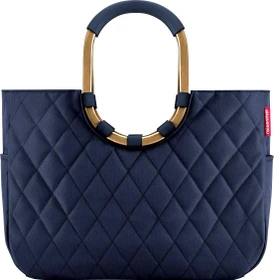 Reisenthel Loopshopper L rhombus midnight gold